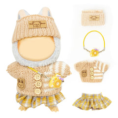 KIYEREE Lububu 17cm doll purple dress set displayed for stylish dress-up