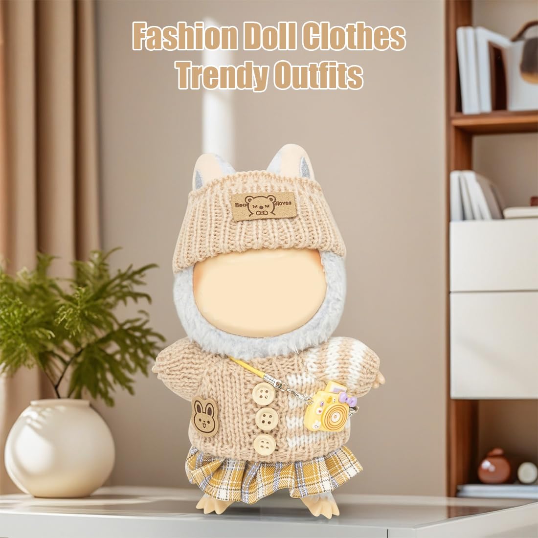 KIYEREE crochet doll outfit shows soft texture and vibrant color detail