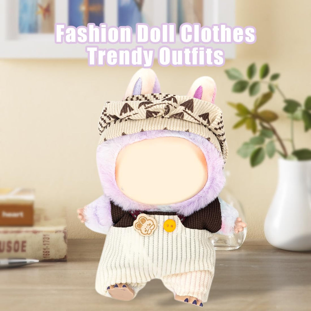 KIYEREE Lububu 17cm doll dress detail highlights charming stitching and color.