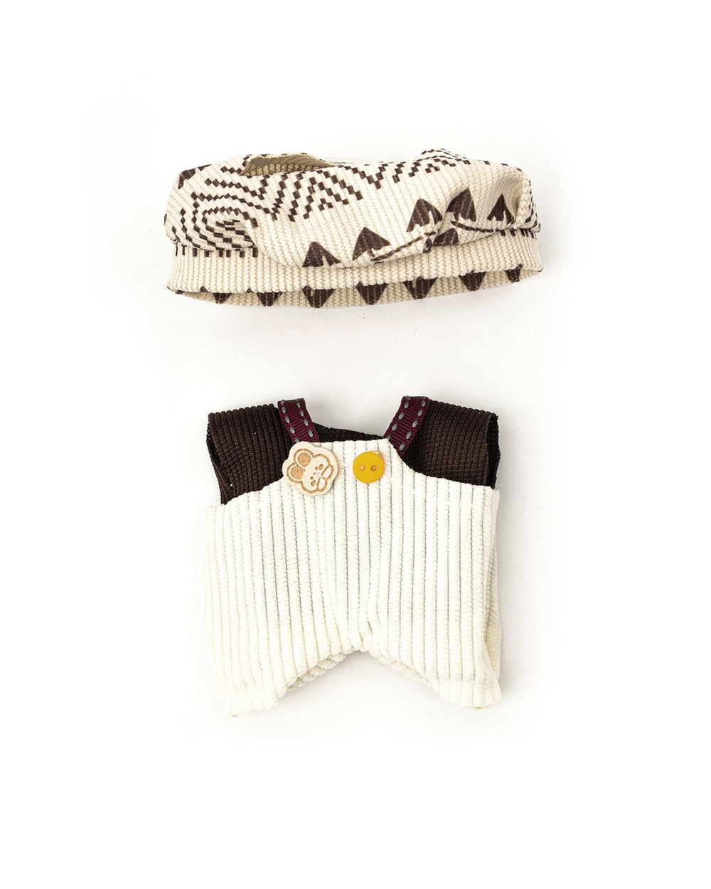 KIYEREE Lububu 17cm doll outfit fabric quality ensures light, durable playwear.