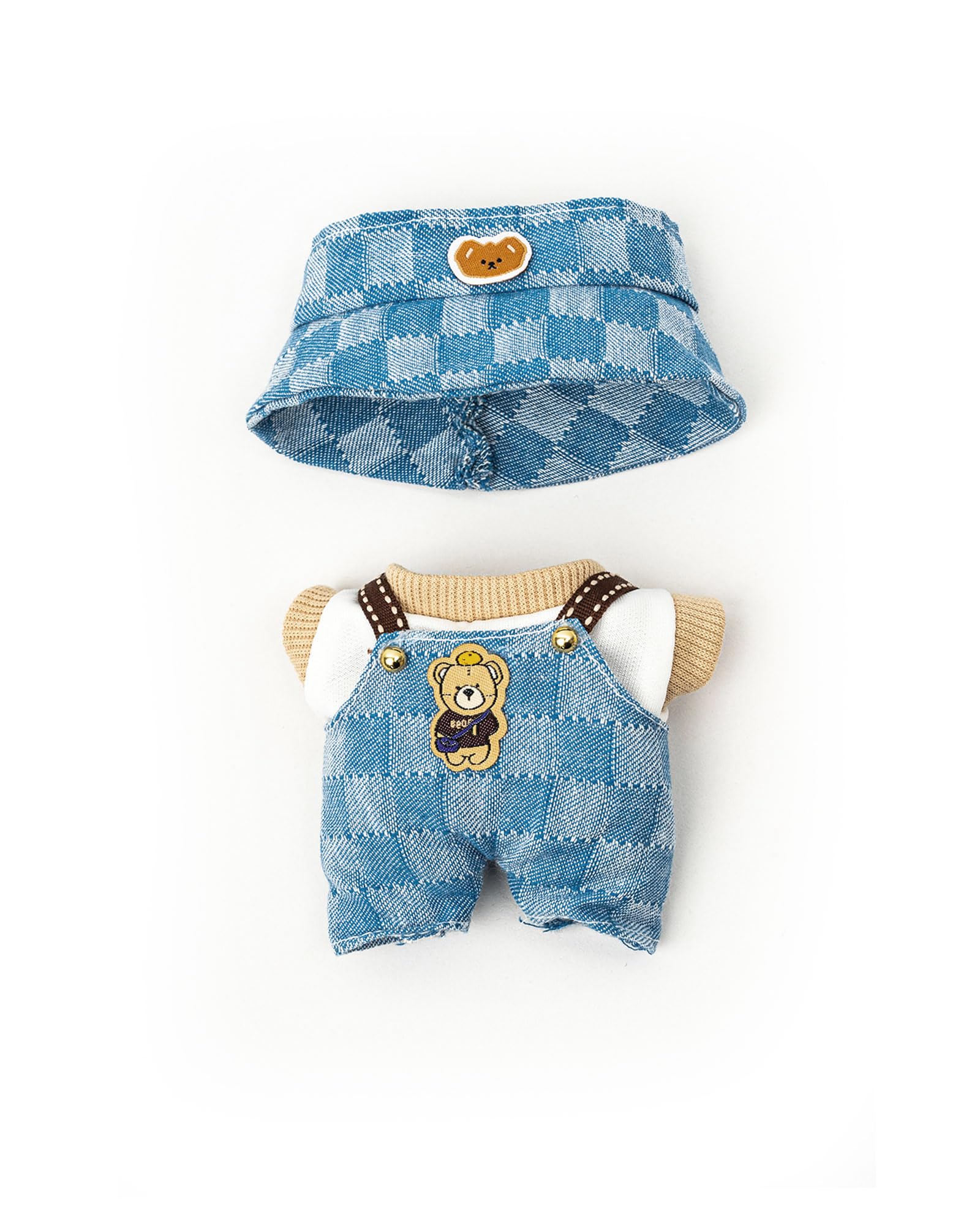 KIYEREE Lububu 17cm doll outfit closeup shows soft crochet texture