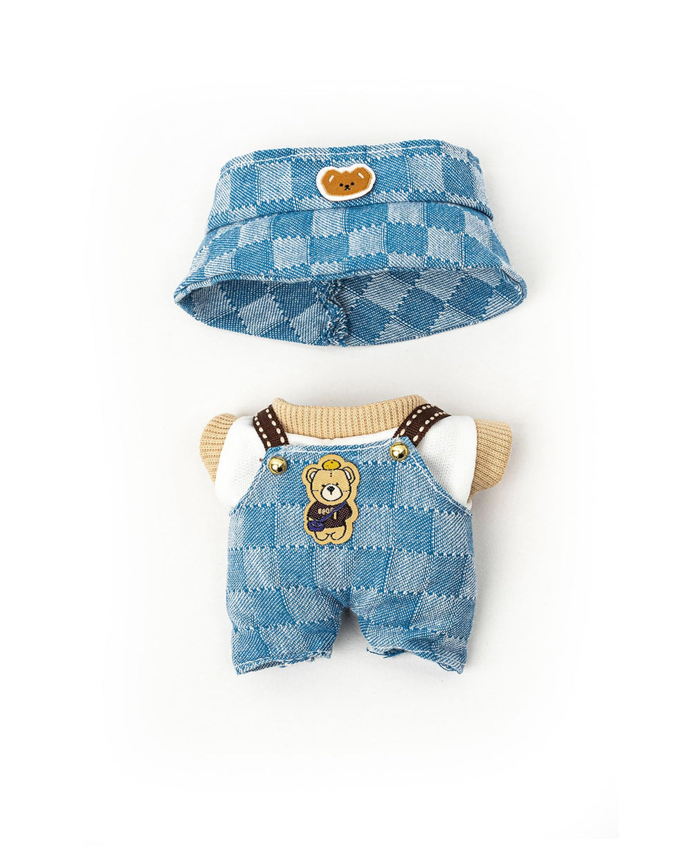 KIYEREE Lububu 17cm doll outfit closeup shows soft crochet texture