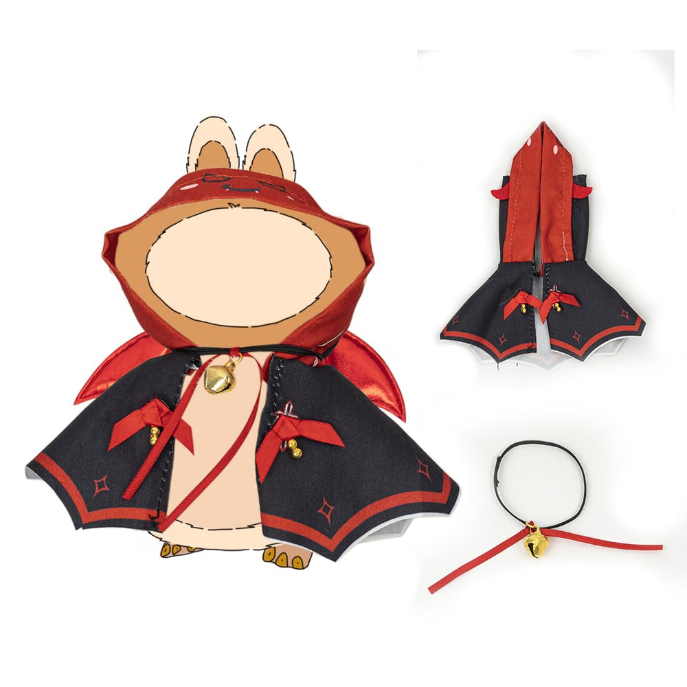 KIYEREE Lububu 17cm doll outfit, snug fit for stylish posing.