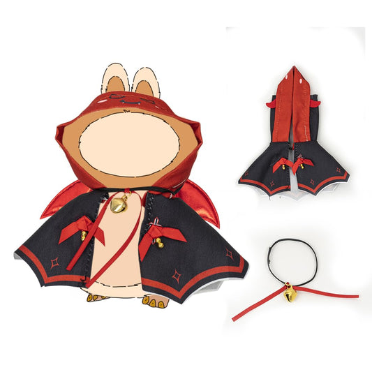 KIYEREE Lububu 17cm doll outfit, snug fit for stylish posing.