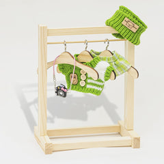 KIYEREE Lububu doll accessories green bow for cute detailing