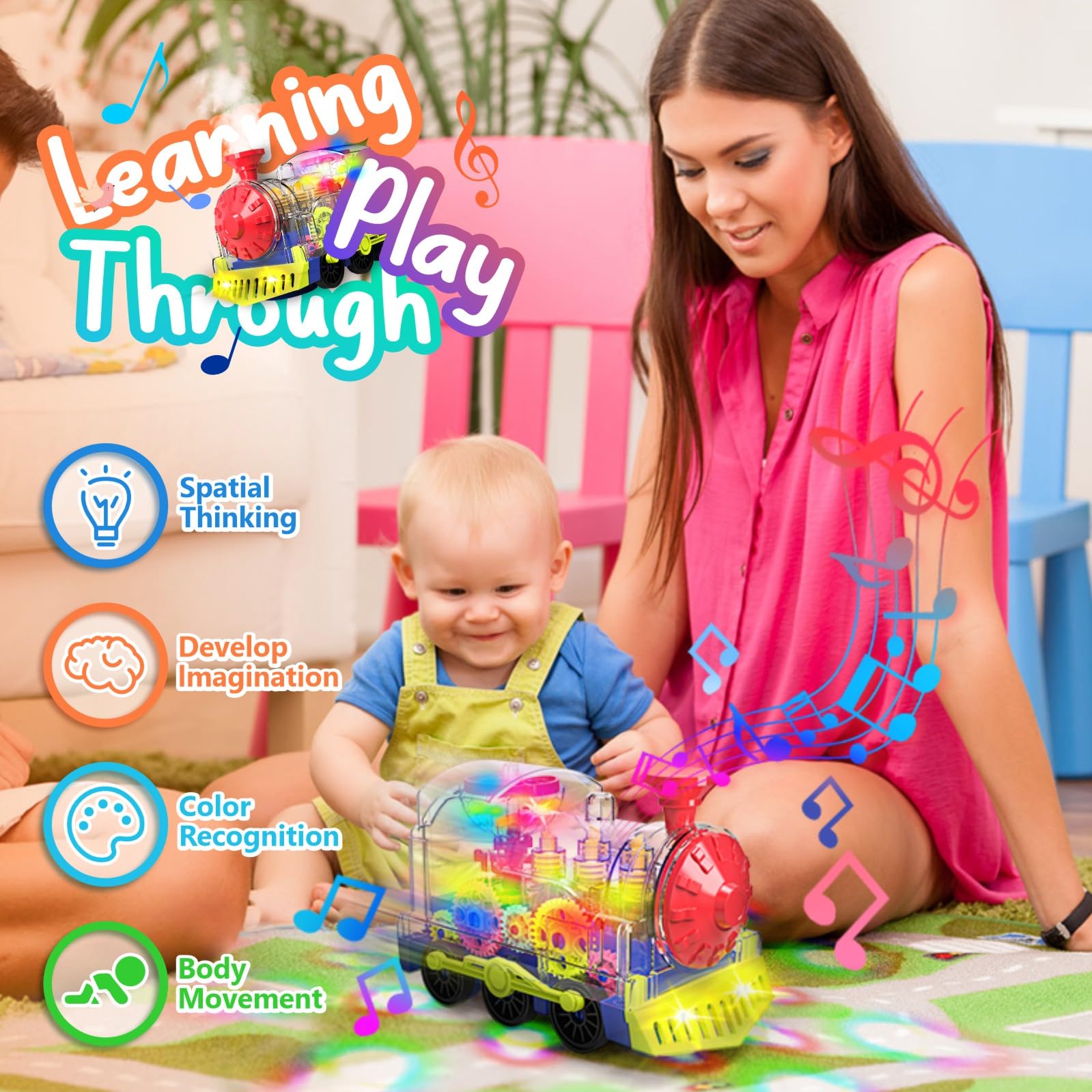 Kizeefun Transparent Gear Shell reveals gears to spark curiosity during play.