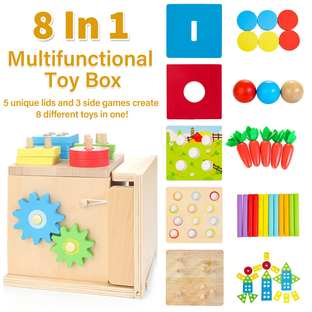 Kizfarm color matching sticks promoting color recognition and dexterity.