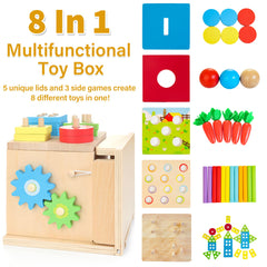 Kizfarm color matching sticks promoting color recognition and dexterity.