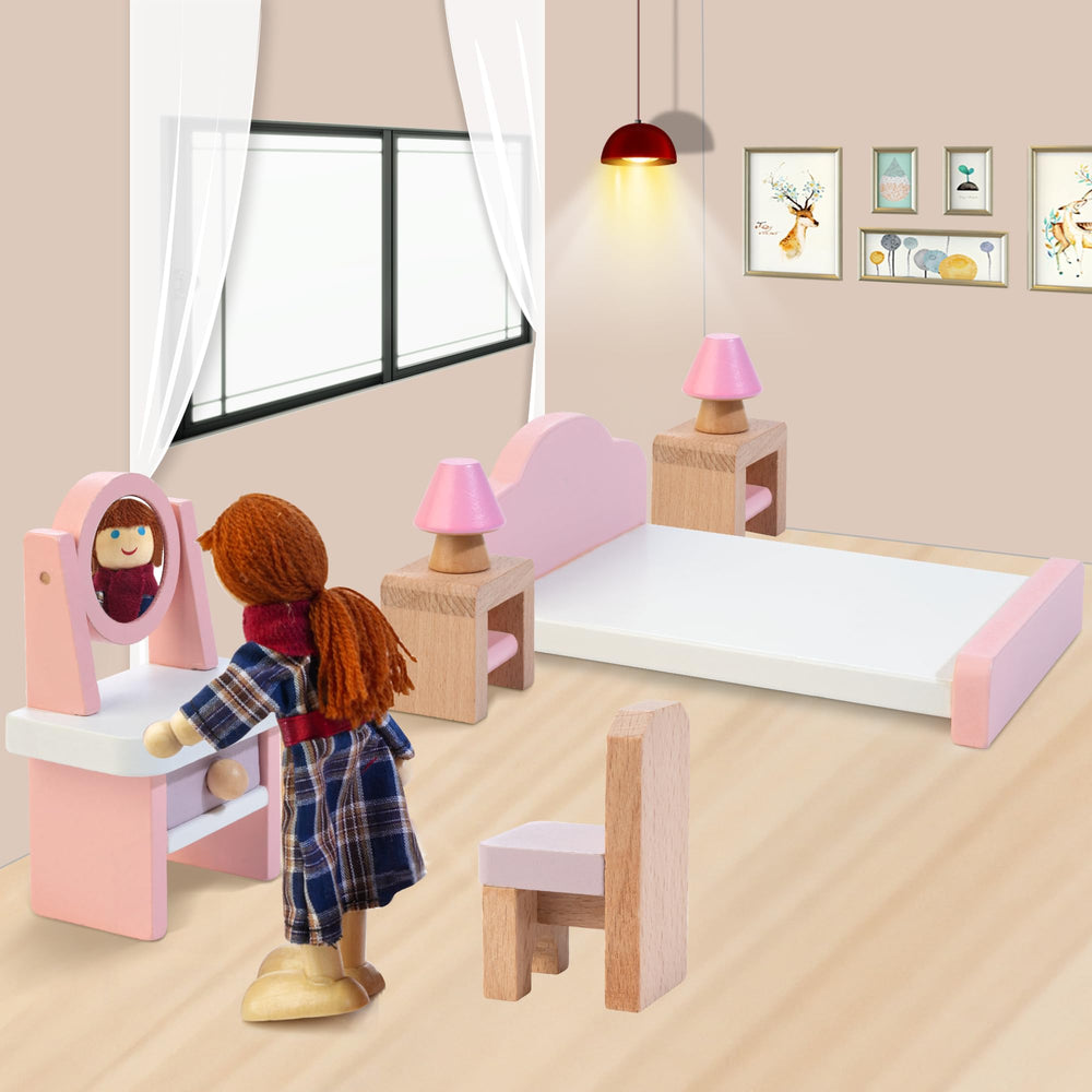 Kizfarm family dolls encourage caring interactions with colorful outfits and friendly faces
