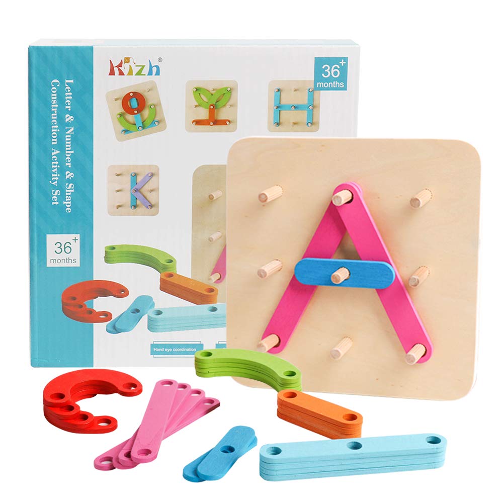 Kizh child enjoys stacking wooden blocks during screen-free, hands-on playtime.