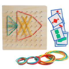 Kizh geometry cards set (18) for varied shapes and activities.