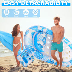 KIZJORYA durable PVC material ensures lasting poolside use