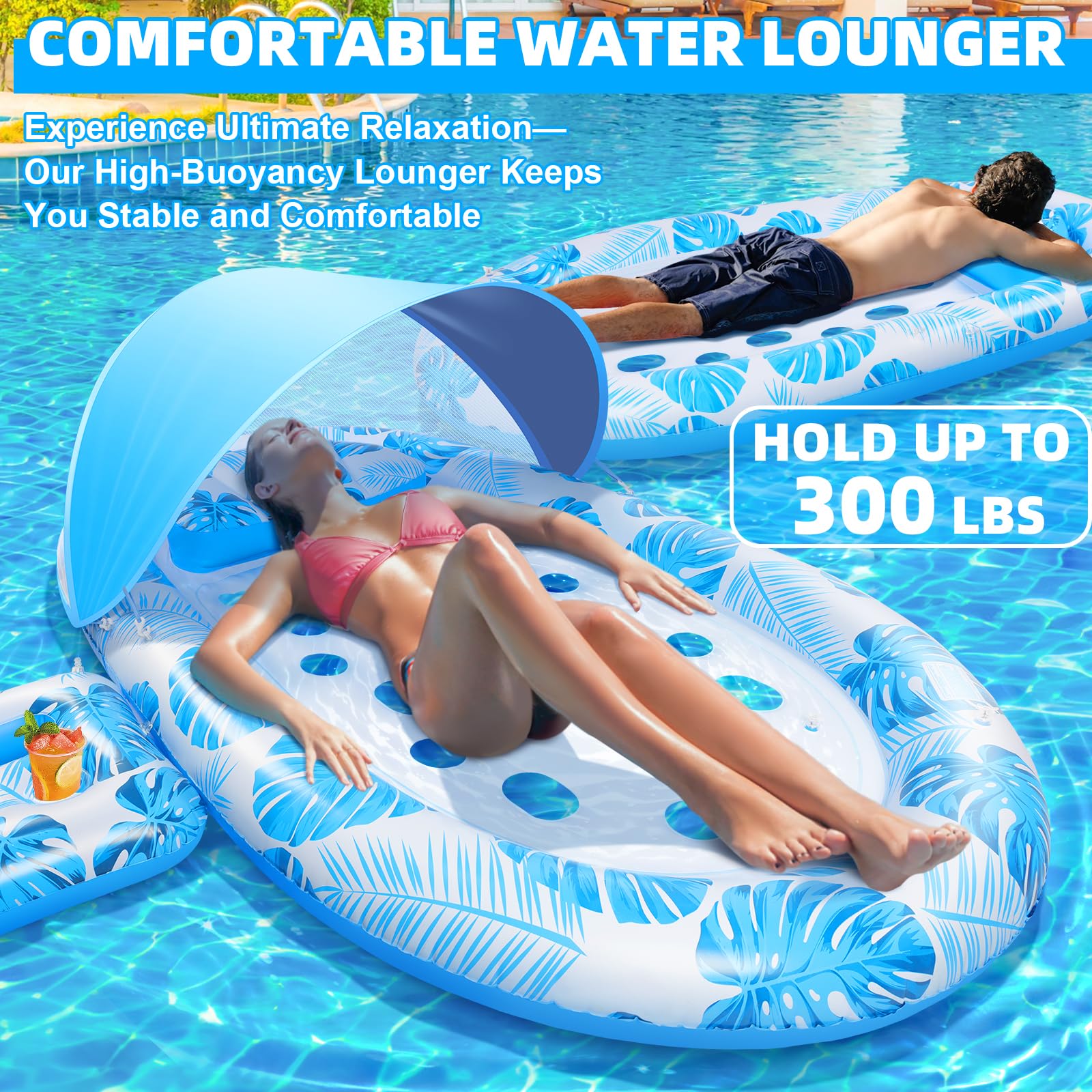 KIZJORYA easy setup inflatable float inflates quickly for stories
