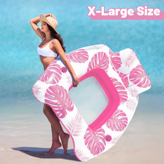 KIZJORYA easy-to-use design makes lounging effortless in water or on land.