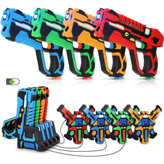 KIZJORYA rechargeable laser tag guns set ready for backyard play