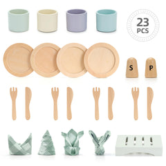 KizKnows placemats protect tables during playtime.