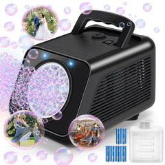 Kizmore Bubble Machine battery-operated for easy outdoor fun.