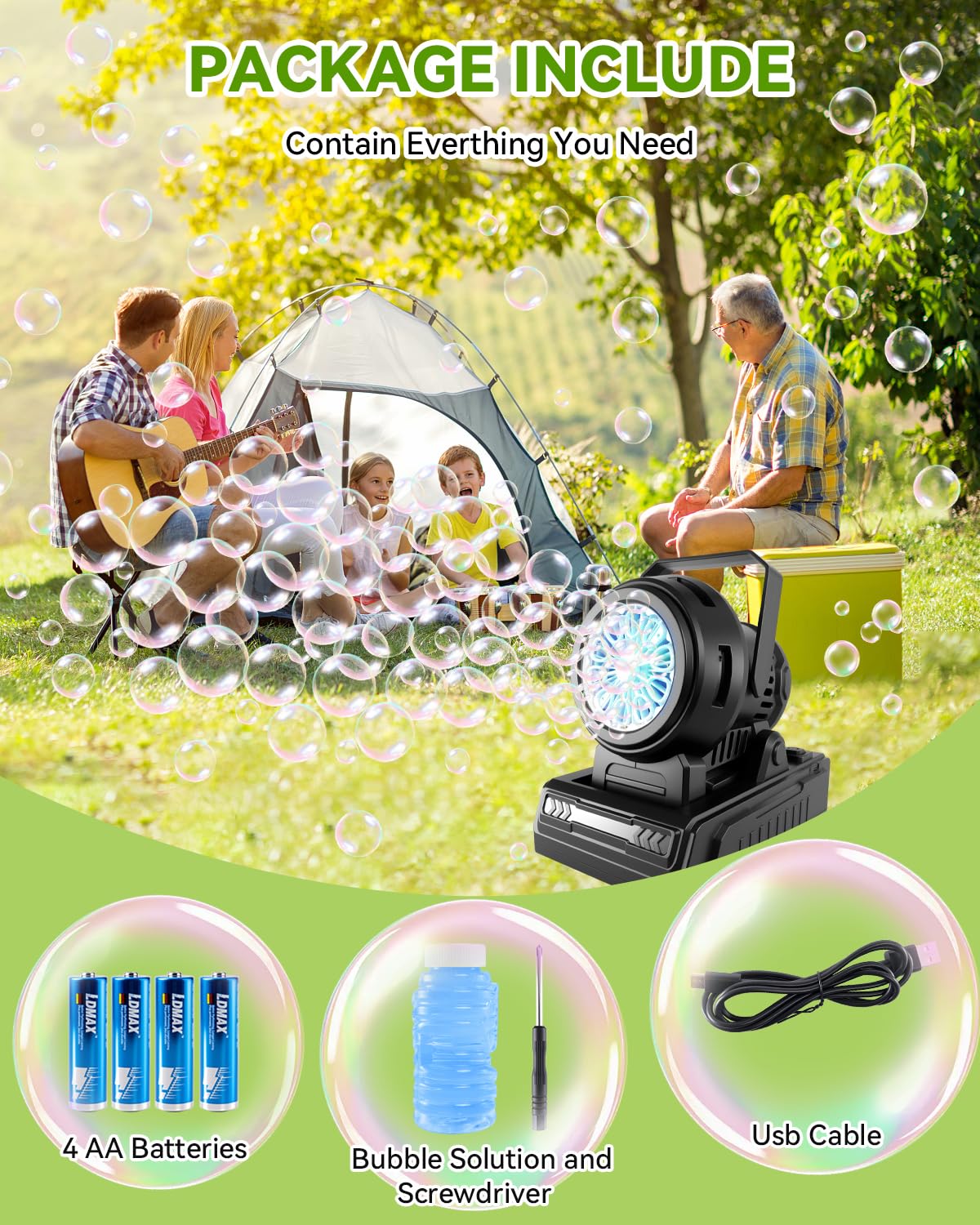 Kizmore Bubble Machine party use ideal for birthdays and gatherings.