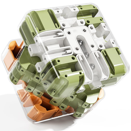 KIZONLY 3D cube puzzle ball highlights color matching to boost focus and spatial skills.