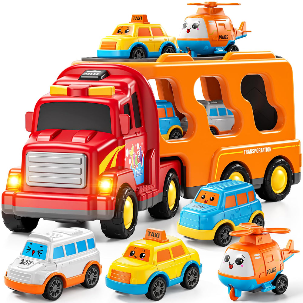 KIZONLY 5in1 transport truck for toddlers sparks imaginative play