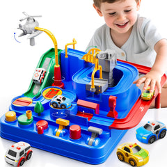 KIZONLY car race track with multi-activity surface to boost focus and imagination