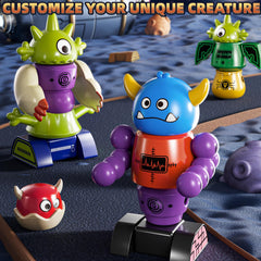 KIZONLY colorful magnetic blocks help create imaginative designs