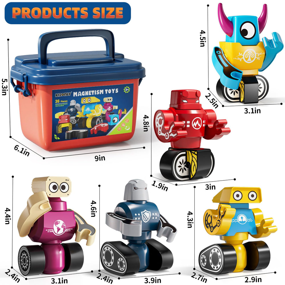 KIZONLY durable storage box keeps blocks organized for travel and home