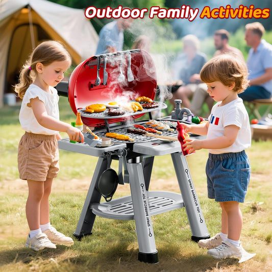KIZONLY Grill Playset features smoke and lights for realistic backyard fun