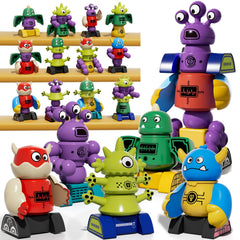 KIZONLY magnets robot building blocks shown in a 36-piece set for creative play