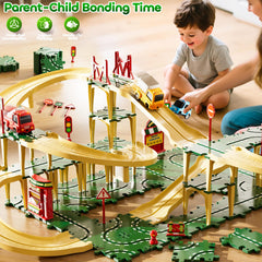 KIZONLY Puzzle Racer straight track supports smooth, reliable connections in layouts.