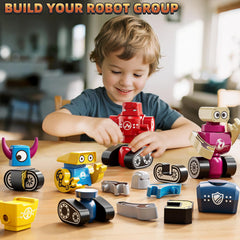 KIZONLY robot building blocks with monster shapes encourage hands-on problem solving