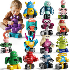 KIZONLY travel-friendly robot toys for on-the-go building fun.