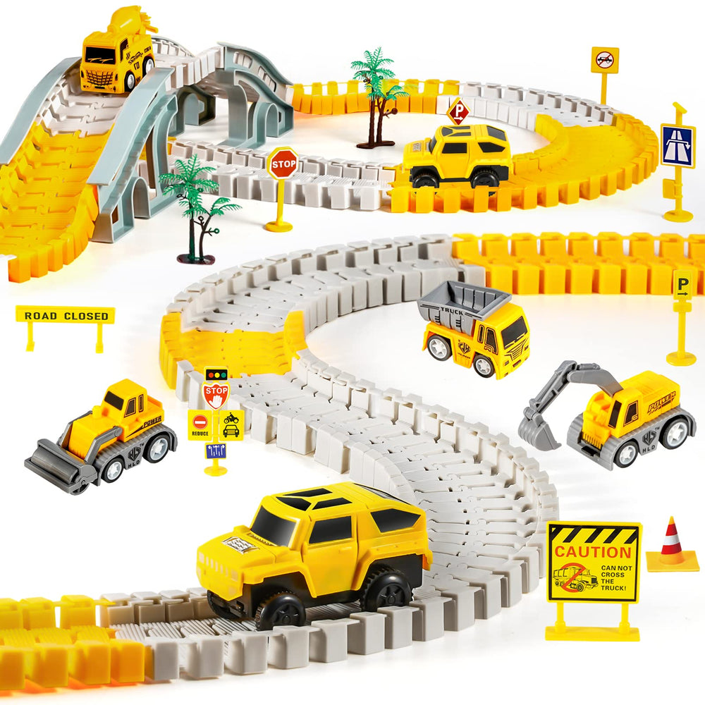 Kizplays Construction Tracks Assembly promotes easy, imaginative building play.