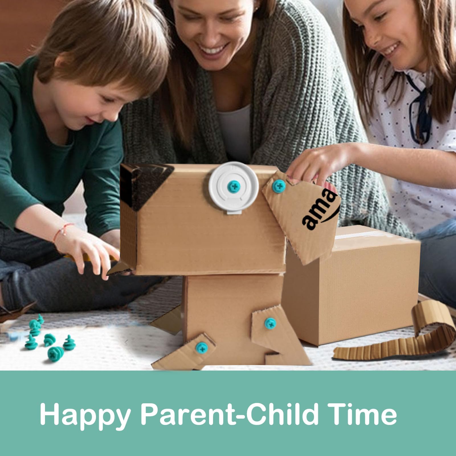 Kizzikids Blue Toolbox stores the kit neatly for classroom or home use.