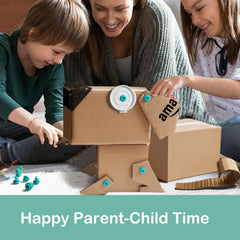 Kizzikids Blue Toolbox stores the kit neatly for classroom or home use.