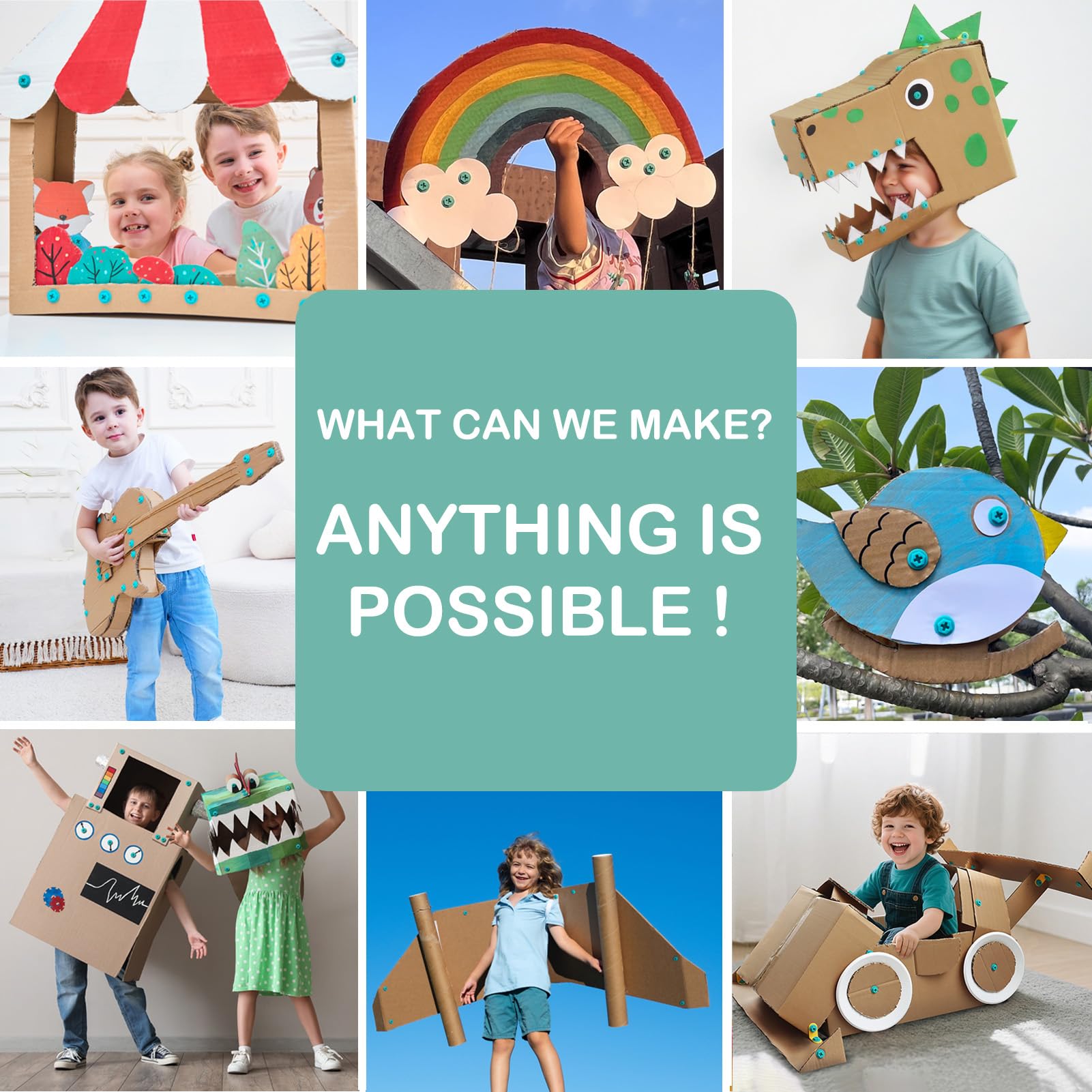 Kizzikids Explore 180-degree connectors expand flat building possibilities.