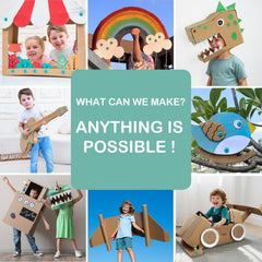 Kizzikids Explore 180-degree connectors expand flat building possibilities.