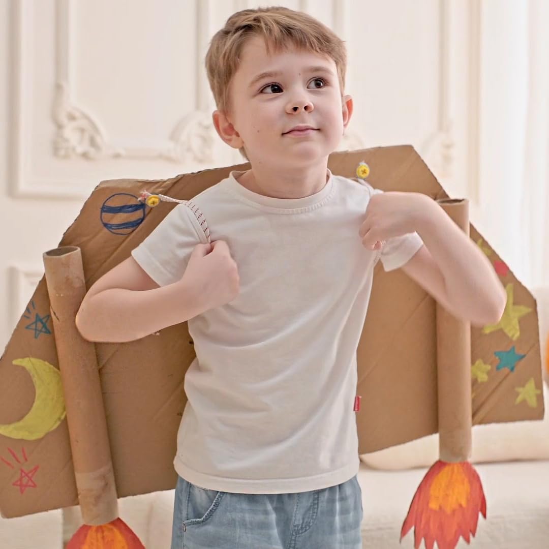 Kids tighten screws for quick assembly and simple disassembly after play.
