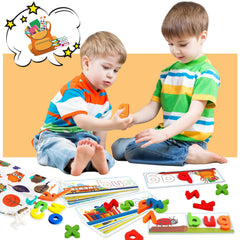 KIZZYEA color and shape blocks aid early recognition skills