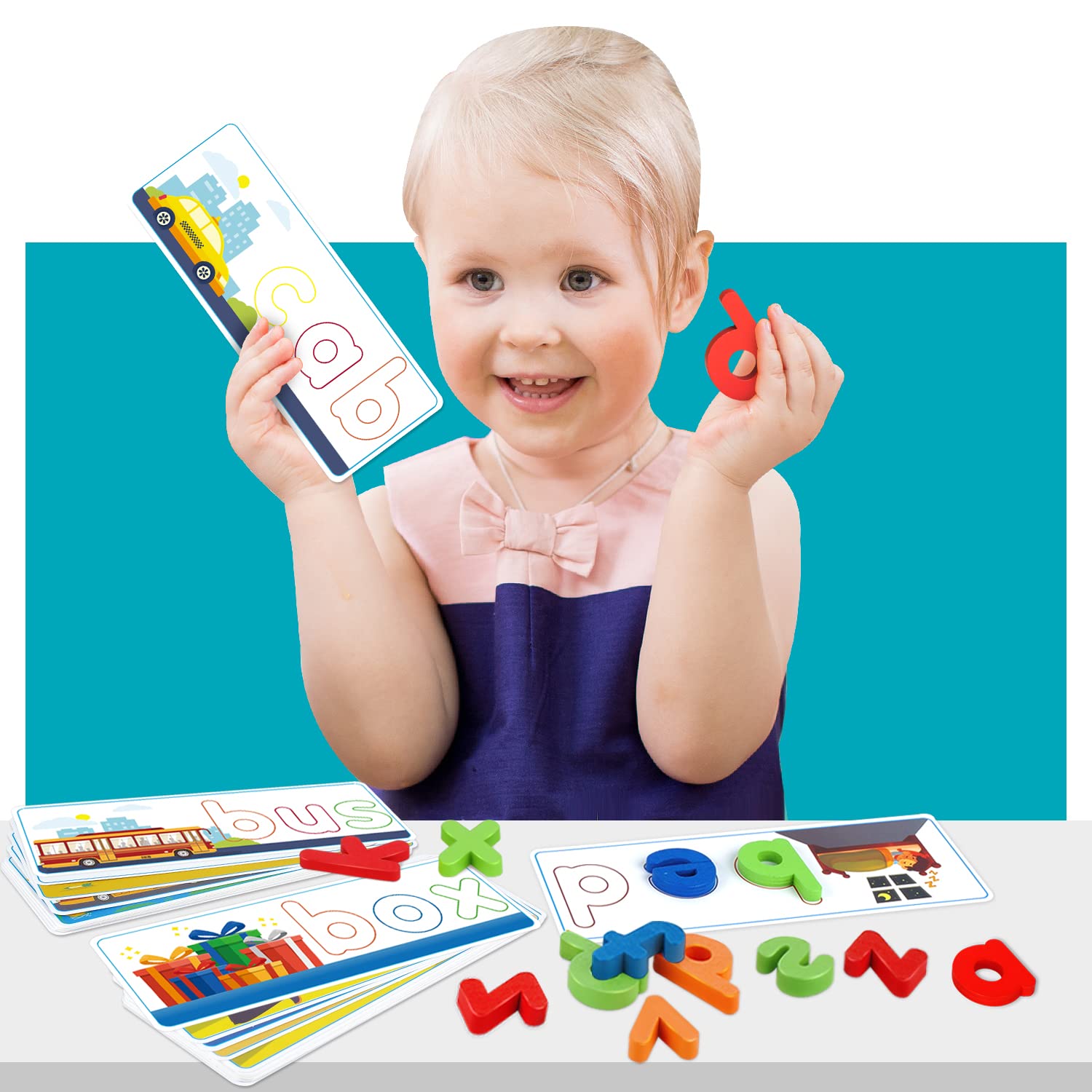 KIZZYEA premium wooden blocks with smooth edges for safe play