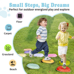 KJR Stepping Stones show a non-slip edge to keep stones stable on various surfaces.