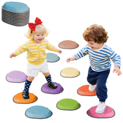 KJR Stepping Stones for Kids with paw-pattern top for secure grip during imaginative play.