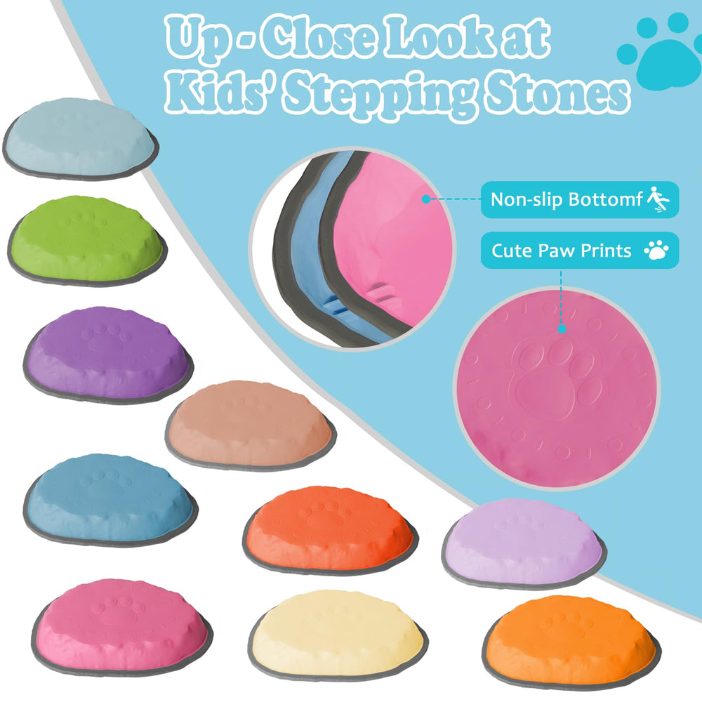 KJR Stepping Stones are built from durable PP plastic for long-lasting indoor and outdoor use.
