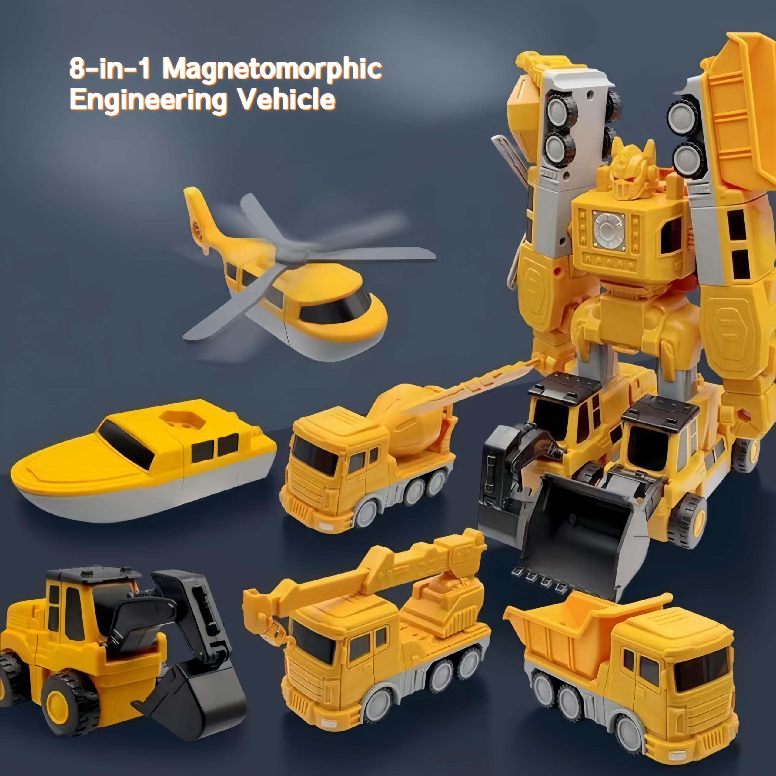 KKPOT magnetic transform assembly toy trucks supports creative vehicle builds.