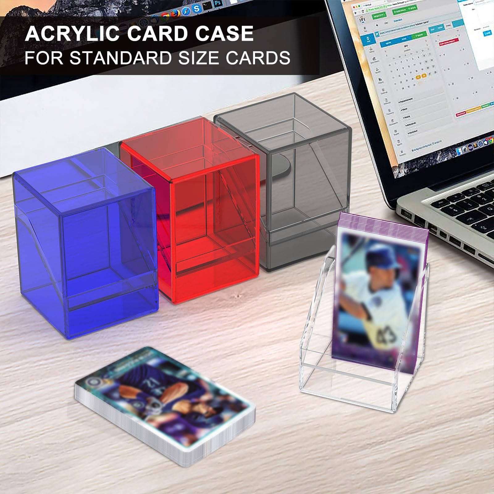 KKU blue deck case front view showcasing symmetry for easy access