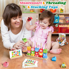 KLAPTOR lacing strings activity promotes hand-eye coordination and dexterity during play.