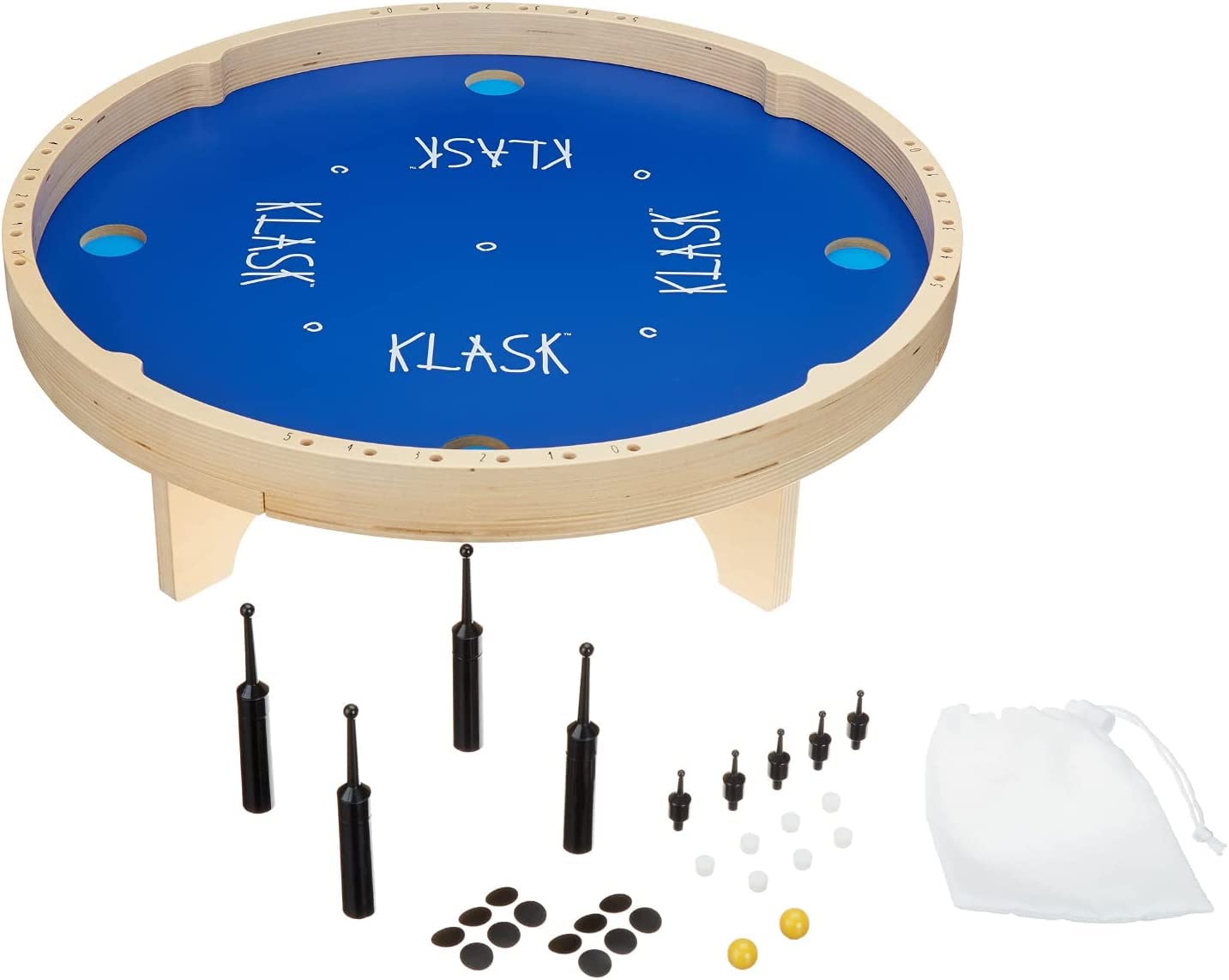 KLASK Spare Part Set 2.0 under-table action during party play.