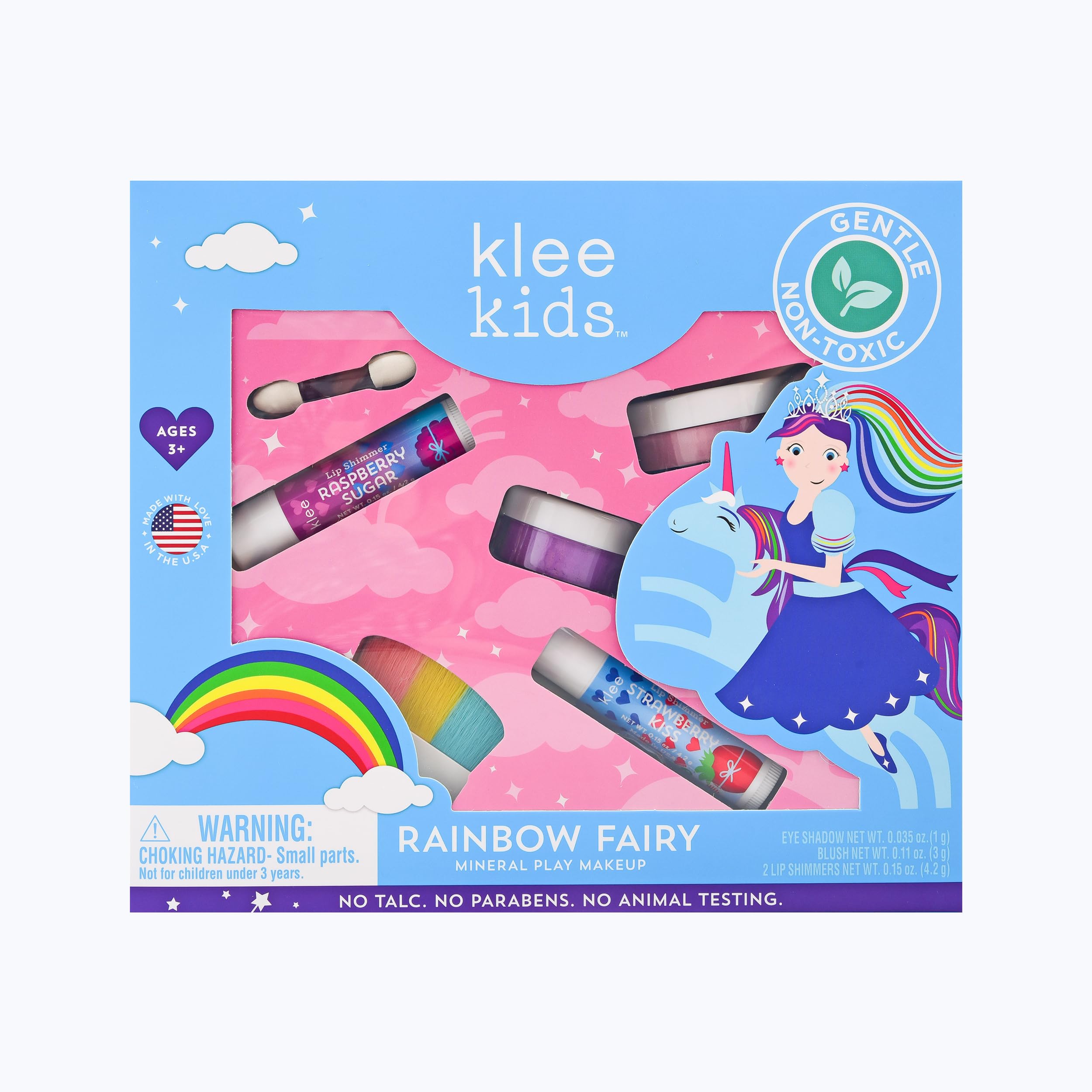 Klee Naturals Luna Star Rainbow Dazzle eye shadow for gentle kid-friendly play