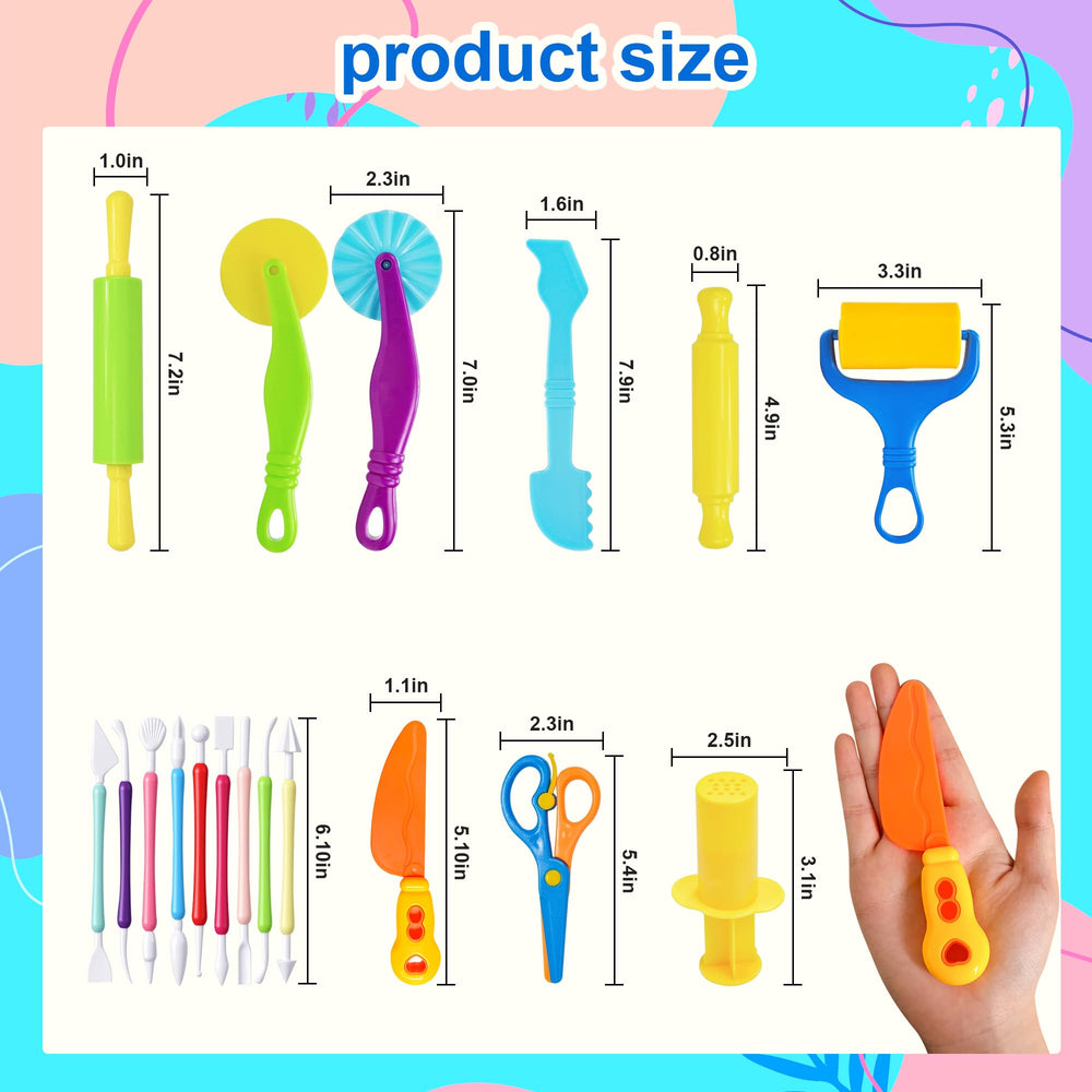 Kleeblatt multi-use set, suitable for dough, clay, or plasticine.