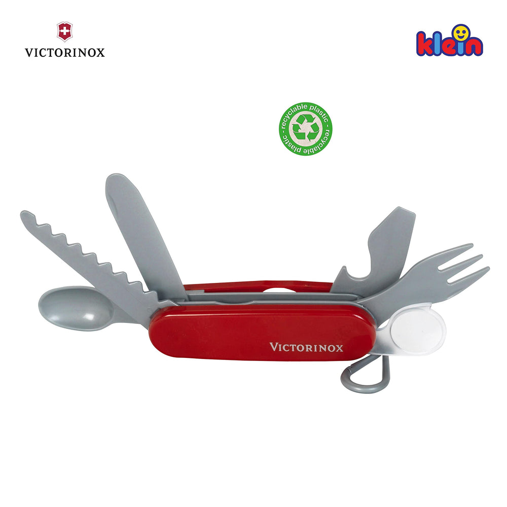 Klein Victorinox red toy knife for kids sparks imaginative adventures.